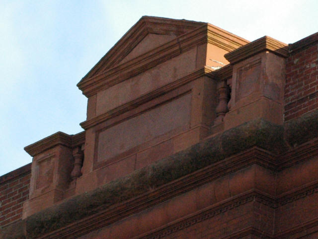 South Pediment Repaired Pre-Terra Cotta Installation