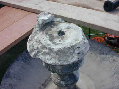 Urn from above North Side